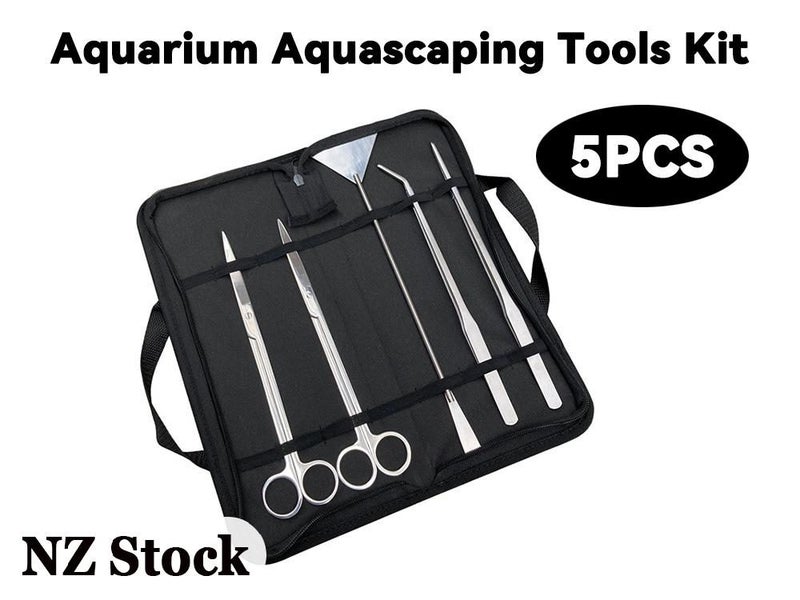 Stainless Steel Aquarium Scissors Tweezers Fish Tank Aquascaping Tools Kit Carousel 2