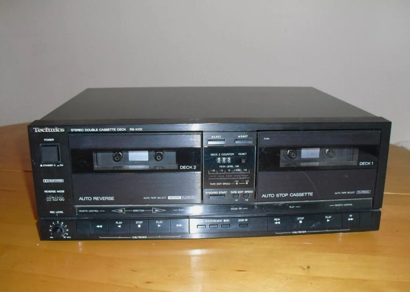 Technics RS-X101 Stereo Double Audio Cassette Tape Deck. For Dubbing Tapes. Carousel 2