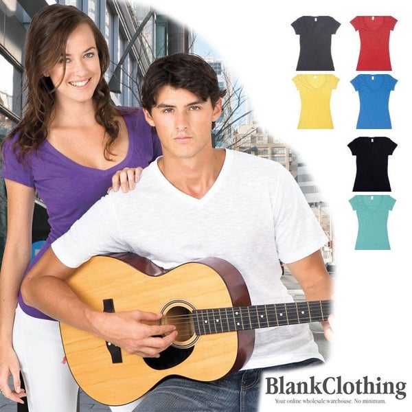 ZANE | Mens V-Neck Raw-Weave T-Shirts | Slim Fit Carousel 2