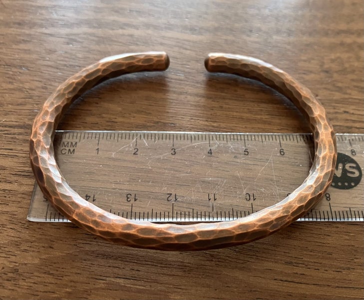 Hammered Handmade Pure Copper Bracelet/Bangle/Cuff Carousel 20