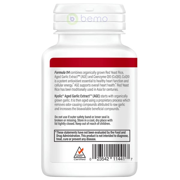 Kyolic, Red Yeast Rice CoQ10, 75 capsules Carousel 2