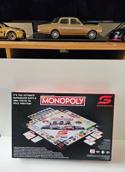 Fast dealing property trading game. V8 Supercars edition of Monopoly. BNIOB. Carousel 2
