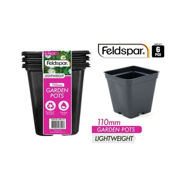 Lightweight garden pots - 11x11x11.5cm Carousel 2