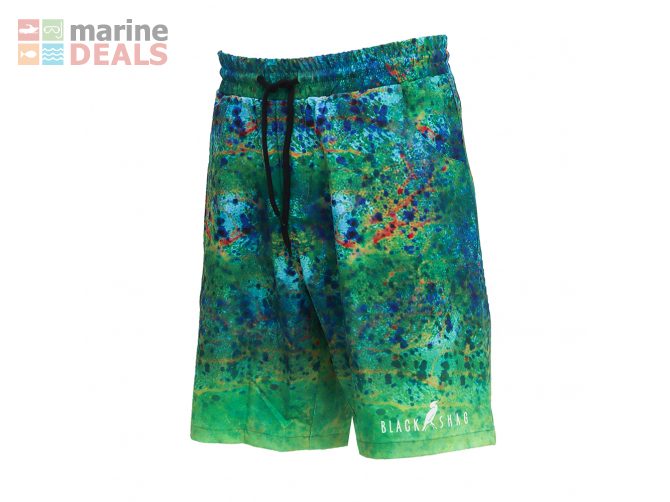 Black Shag Quick-Dry Stretch Mens Board Shorts Aq… Carousel 2