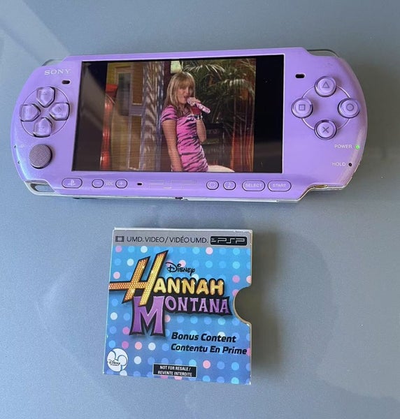 Rare PSP3000 Hannah Montana Lavendar Purple WIth Concert UMD 6.60 PRO-C 32G MS Carousel 2