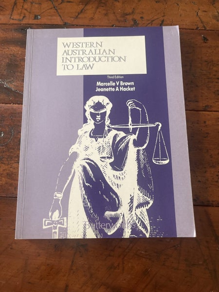 Western Australian introduction to law / Marcelle V. Brown, Jeanette A. Hacket Carousel 1
