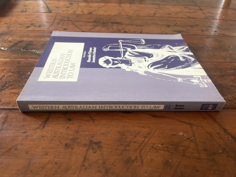 Western Australian introduction to law / Marcelle V. Brown, Jeanette A. Hacket Carousel 2