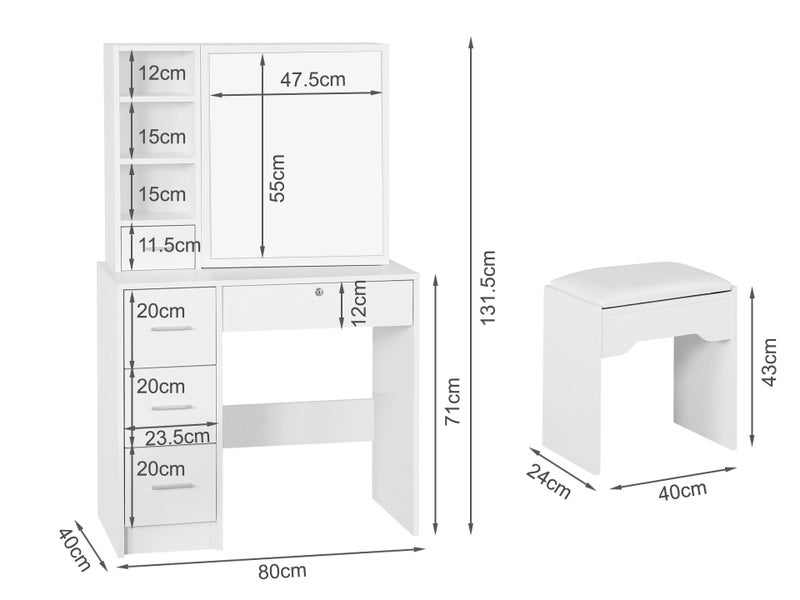 Dressing Table Set Carousel 11