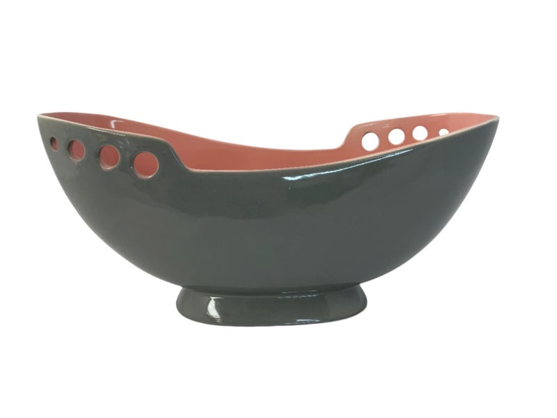 Wade - Harmony Mantel Vase Pink & Grey 349 (20295)629595093450251112