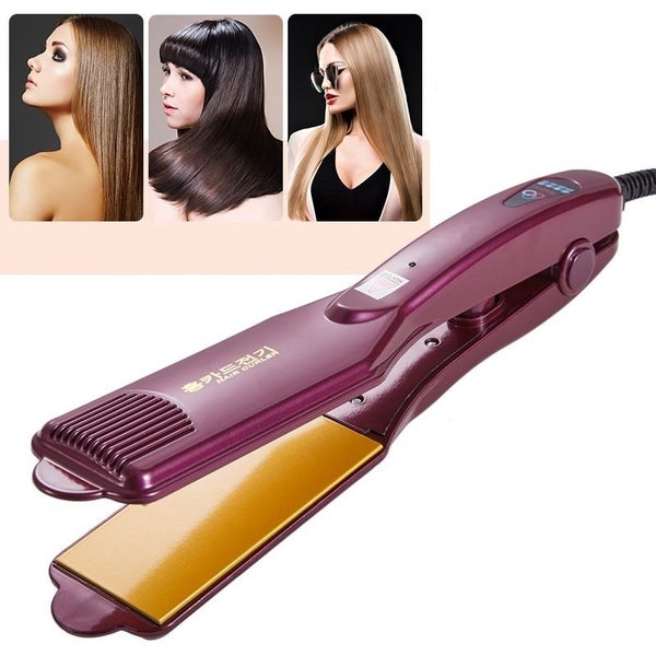 Brand New Brown Ceramic Hair Straightener free shipping (no rural) Carousel 1