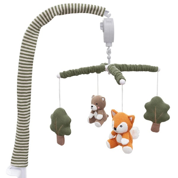 Living Textiles Baby Childrens Musical Fabric Mobile Play Set Forest Retreat Carousel 1
