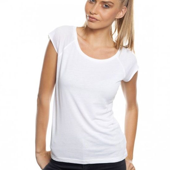 ZHU | Womens Bamboo Raglan Tshirt Fair Trade Carousel 1