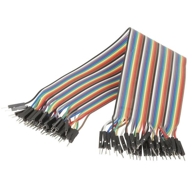 150mm Plug to Plug Jumper Leads - 40 Piece (WC6024) Carousel 1