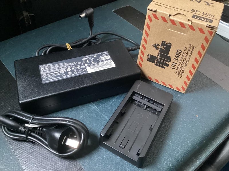 Sony BP U35 Battery and Charger /Power supply - All Brand spanking new set Carousel 1