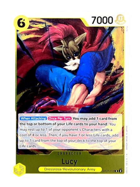 One Piece TCG - OP07-112 Lucy R 500 Years in the Future English Carousel 1