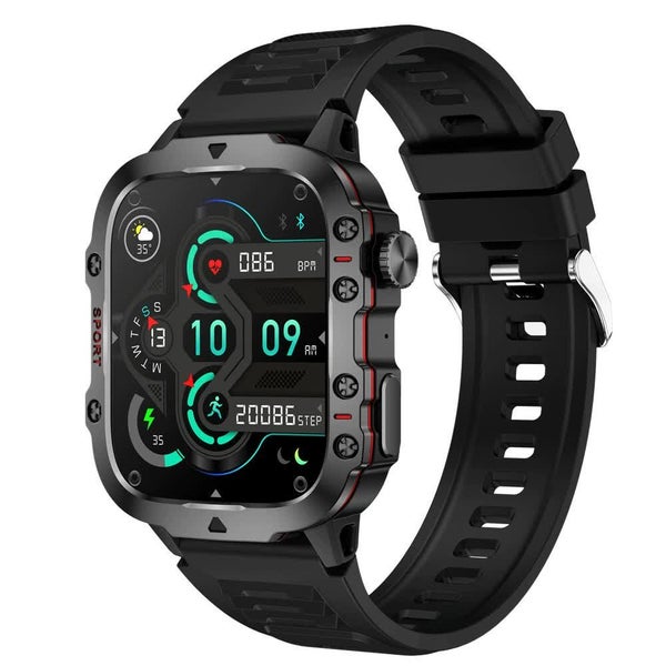 Elosung Black Rugged Smart Fitness Watch Waterproof Multi Sport Modes And Health Carousel 1