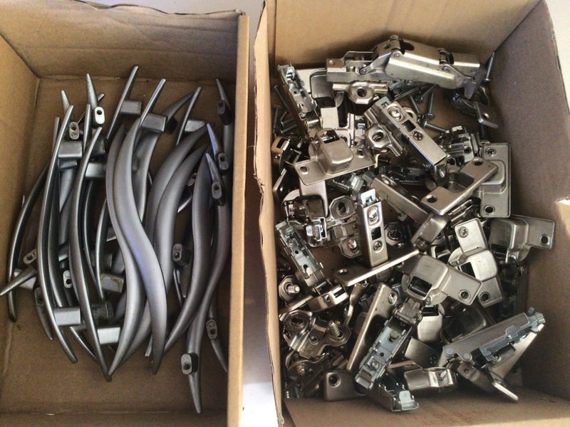 Handles, Hinges & Screws for Kitchen cabinetry. Carousel 1