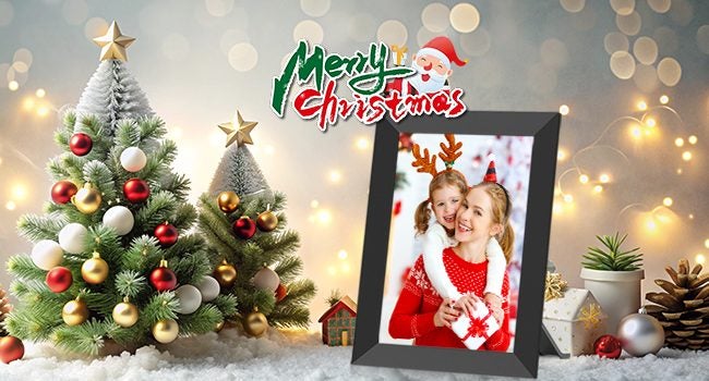 Digital Picture Frame WiFi 10.1 inch Touch Screen Electronic Photo Frame Carousel 1