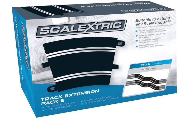 SCALEXTRIC C8555 Track Extension Pack 6 R3 Curve x8 Carousel 1
