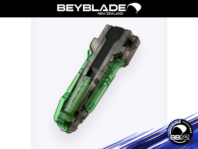 BX-00 Custom Grip (Clear Black & Green Ver.) || Beyblade X (Takara Tomy) Carousel 1
