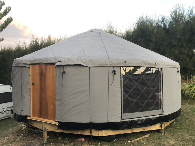 nearly new 7m Yurt 2 door Jaia Yurt company NZ made Carousel 2