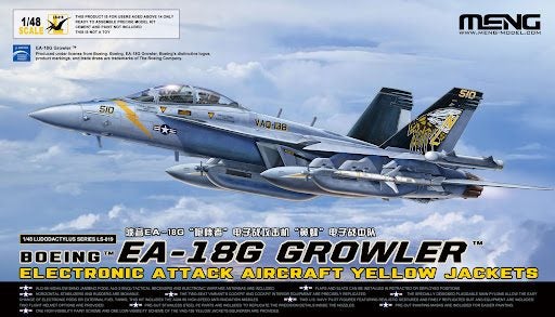 Boeing EA-18G Growler Electronic Attack Aircraft Yellow Jackets Meng LS-019 1:48 Carousel 1