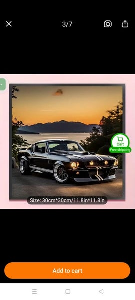 1967 Ford Mustang Diamond Art Carousel 1