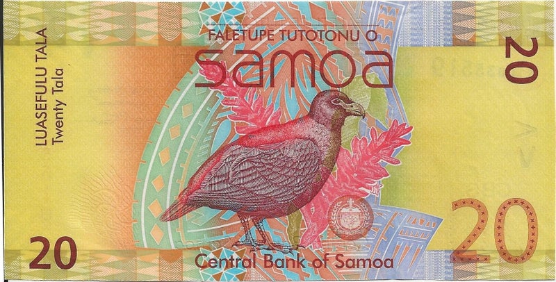 SAMOA 2017 20 TALA BANKNOTE UNC Carousel 1