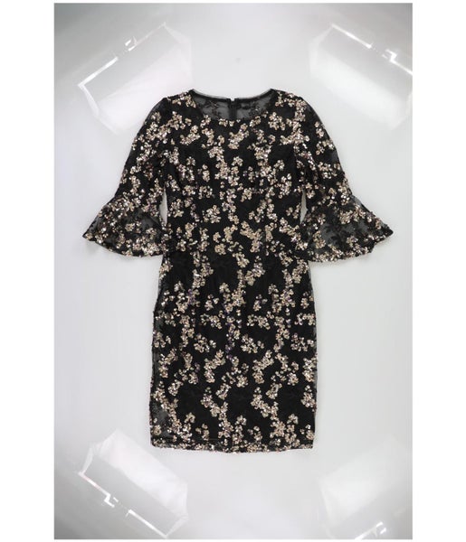 Alex Evenings Womens Embroidered Sheath Dress Carousel 1