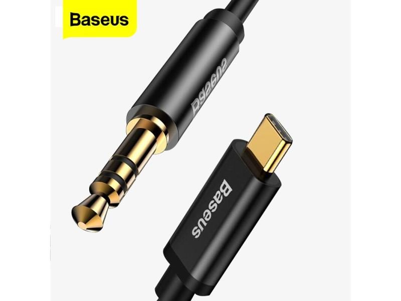 Baseus USB Type C Male Aux Audio Cable To 3.5mm Jack Male Speaker Cable For Carousel 1