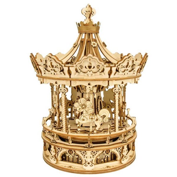 Robotime ROKR Romantic Carousel AMK62 Mechanical Music Box Carousel 1