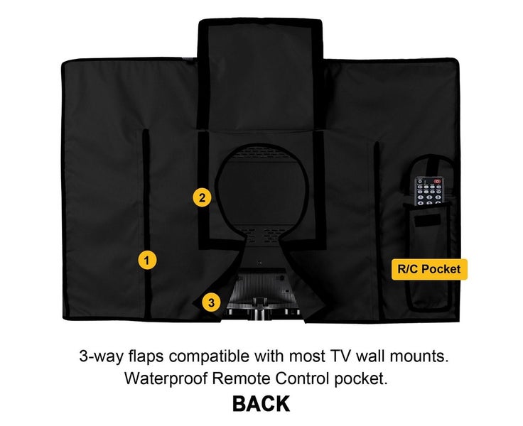 Outdoor TV Cover 50" - 52" Waterproof Dustproof Television Protector Cover Carousel 2