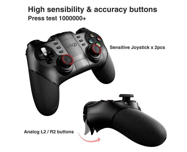 iPega PG-9076 Bluetooth Gamepad Game Controller with Bracket 2.4G Wire Carousel 6