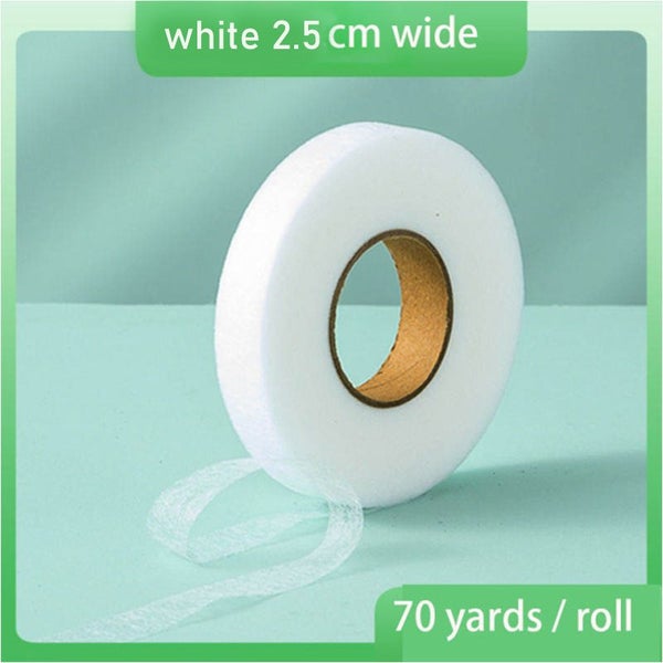 60Meters/Roll Double-sided Non-woven Interlining Adhesive Fabric Cloth Iron On Carousel 1