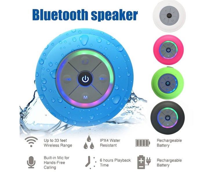 Q9 Waterproof Wireless Speaker LED Hands-free Call TF Card Bluetooth Speaker Carousel 2