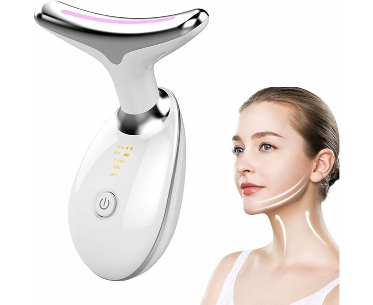 Neck Face Massager, Firming Wrinkle Removal Tool, Vibration Massager w Carousel 1