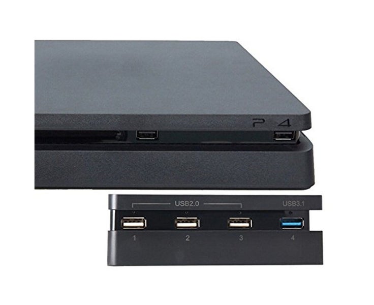 PS4 Slim Gaming Console HUB, 4 USB Port Hub for PS4 Slim Carousel 1