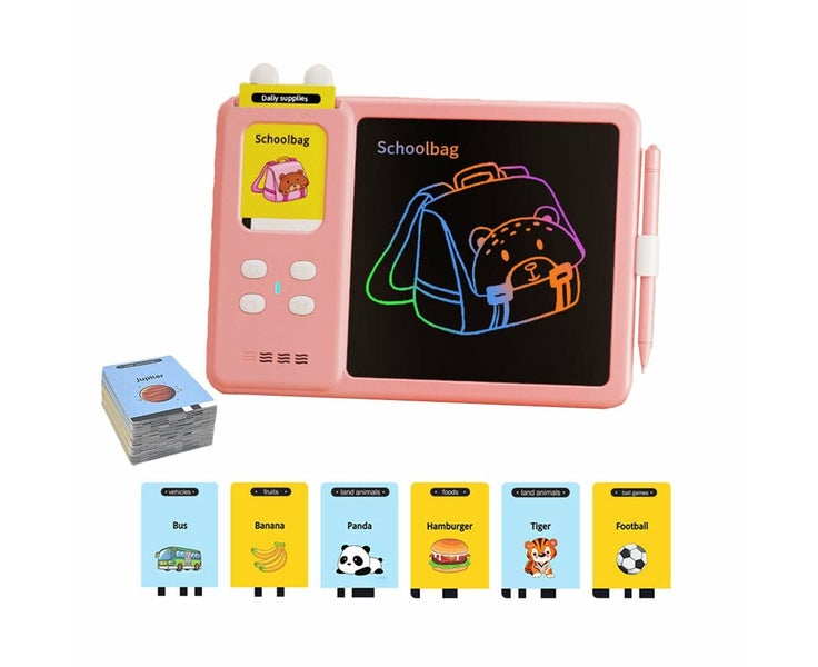 224 Words Talking Flash Cards LCD Writing Tablet Toddlers Preschool Wo Carousel 2