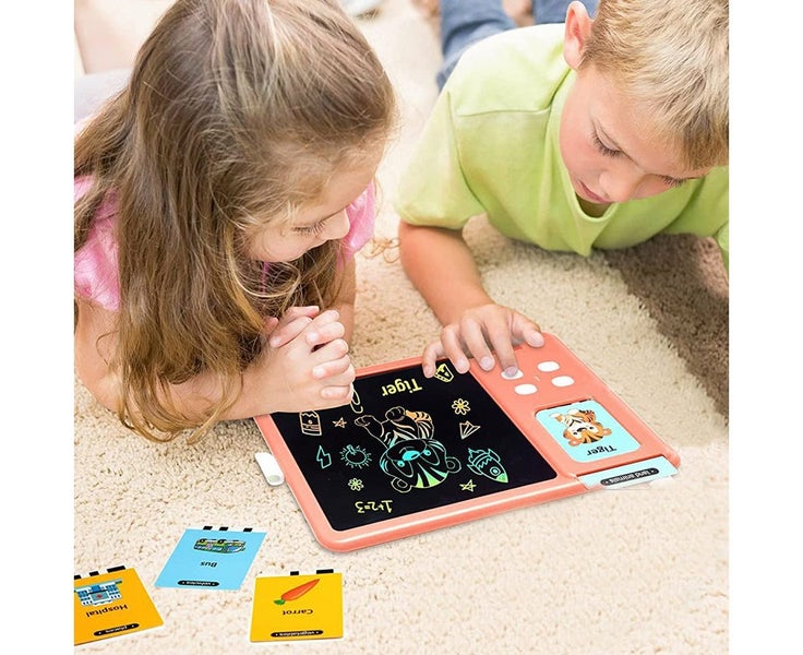 224 Words Talking Flash Cards LCD Writing Tablet Toddlers Preschool Wo Carousel 6