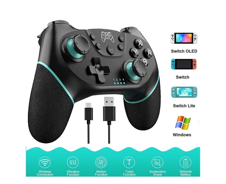 Bluetooth Switch Controller, Wireless Pro Controller Compatible for Ni Carousel 1