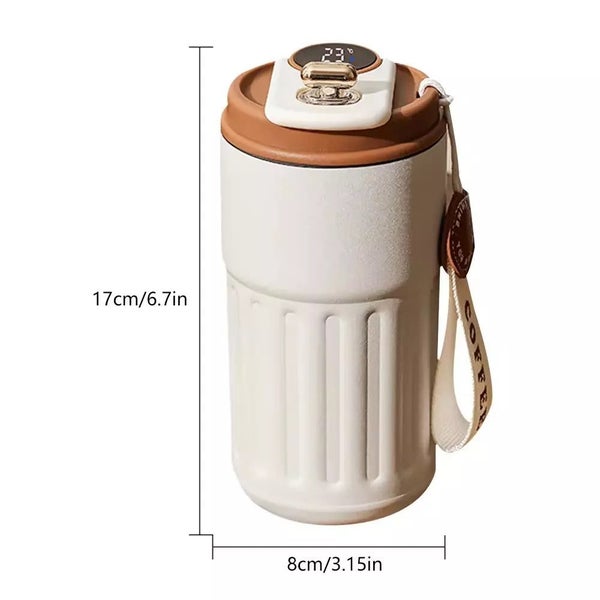 DESAFIONA Smart Thermos Bottle LED Temperature Display Coffee Cup Carousel 5