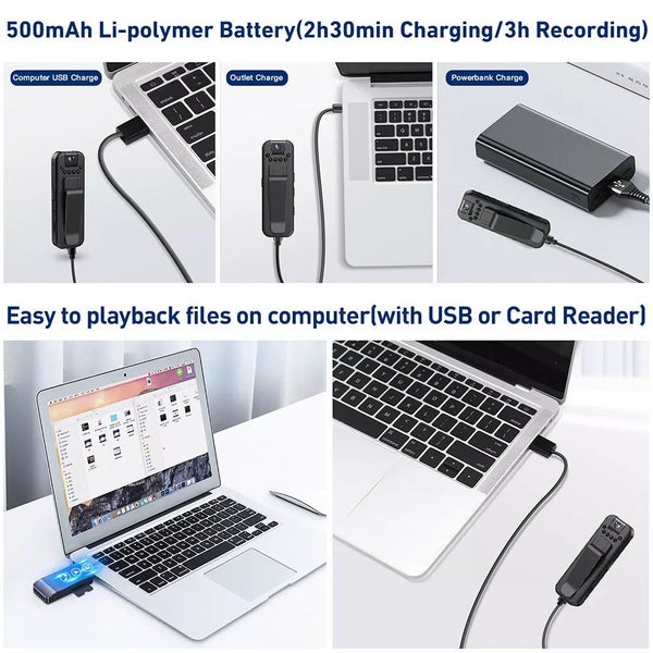 Portable BodyCam HD Video Recorder Carousel 6