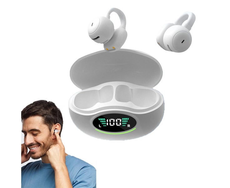 Wireless Ear Clip Earbuds Bluetooth 5.3 Sports Earphones Noise Cancell Carousel 1