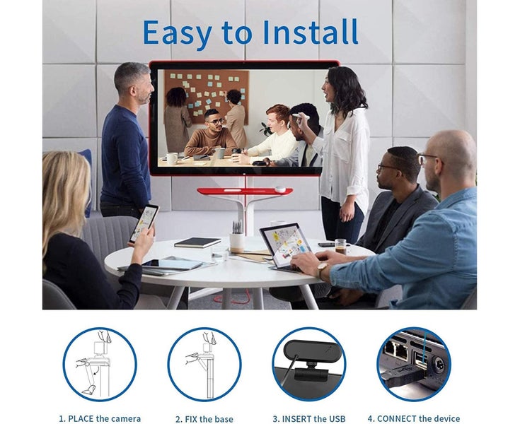 1080P Webcam with Microphone Full HD Multi-Compatible Webcam Mics Stre Carousel 5