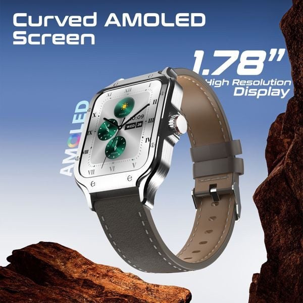 PROMATE IP68 Smartwatch - 1.78" Curved AMOLED, BT Calling, Fitness Tracker, H... Carousel 1