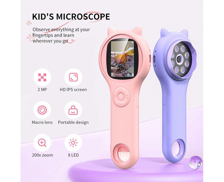 Microscope for Kids - Portable Handheld Magnifying Glass for Kids - Mi Carousel 2