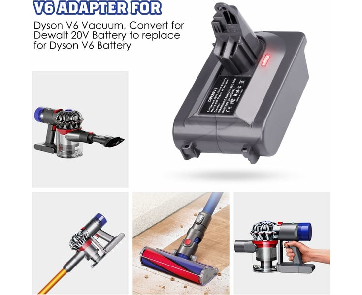 Upgraded 3-in-1 V6/V7/V8 Adapter for Makita 18V Lithium Battery Conver Carousel 8