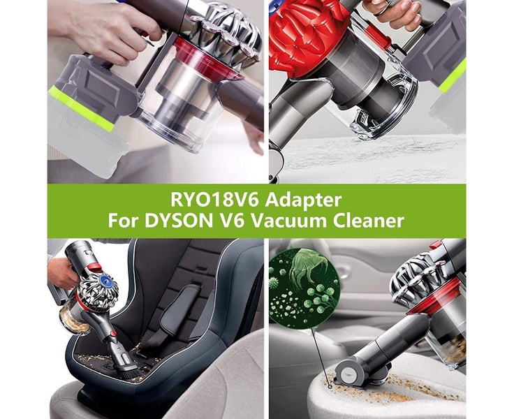 V6 Battery Adapter for Ryobi 18V Lithium ion Battery Converter to for Carousel 7