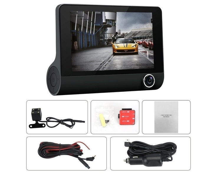 Full HD Front Rear & Interior Three Lens Car Dashboard Camera Dash Camera Carousel 9