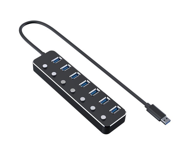 USB C Hub Adapter, 6 In 1 Type C Hub, Aluminum Alloy USB C Adapter wit Carousel 1